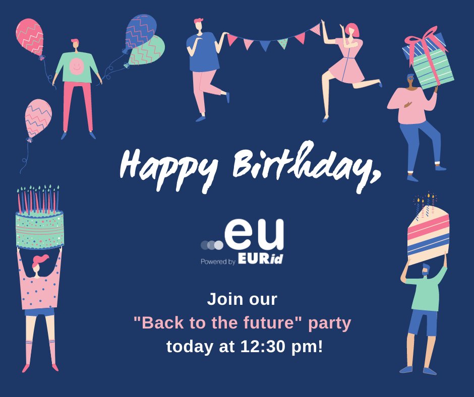 EUregistry_Tech's tweet image. 🎉 Today .eu turns 15! #doteu15

And as an official &quot;teenager&quot; registry, we like to celebrate &quot;Back to the future&quot; style with a lot of friends.

Drop by at our party at 12:30 pm CEST here: link.eurid.eu/eulivetalks !