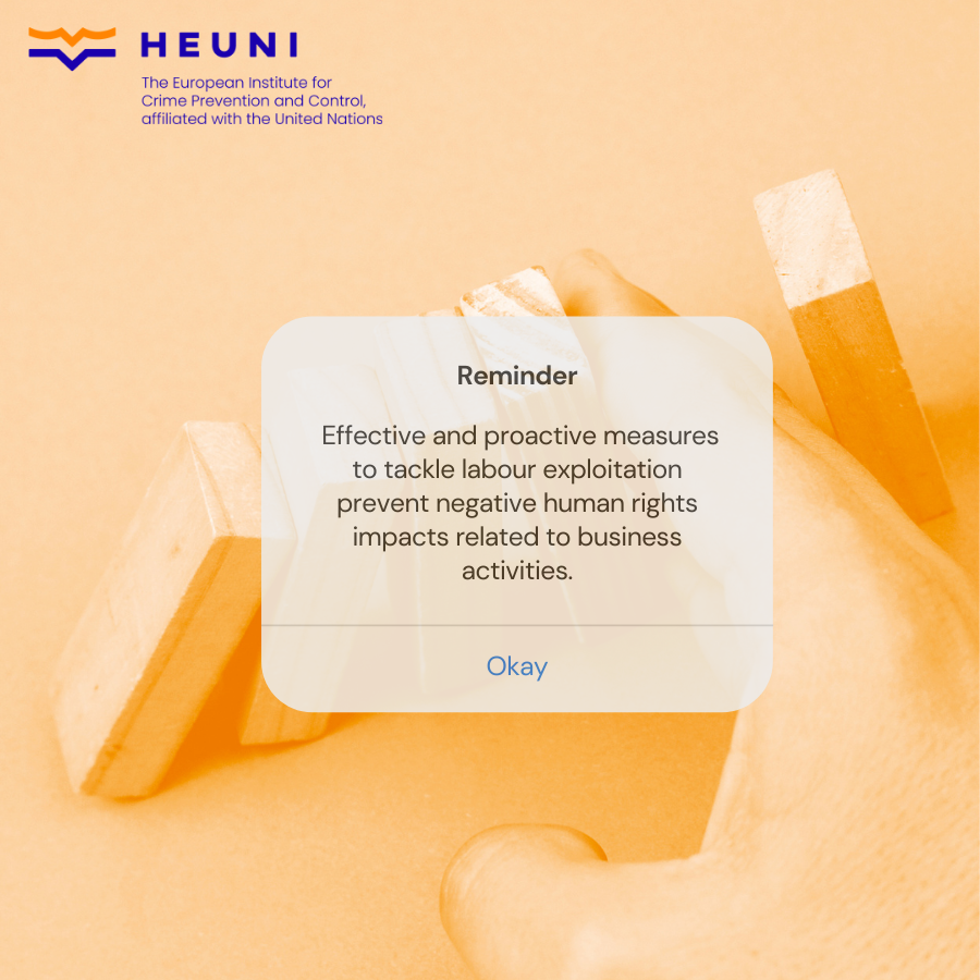 Heuni_institute's tweet photo. By making sure that your company follows legal
and voluntary standards on human and labour rights, you will effectively prevent negative impacts related to business activities and enhance your company’s profile as a responsible actor. 
🛠️Tools to do that: https://t.co/WFH3rKpePU https://t.co/d0c7fUxzmh