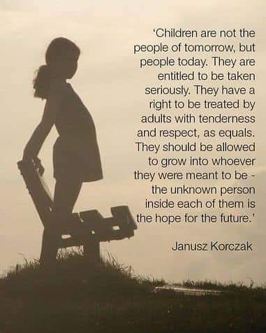 Om nog eens bij stil te staan...
#verbondenheid #Korczak