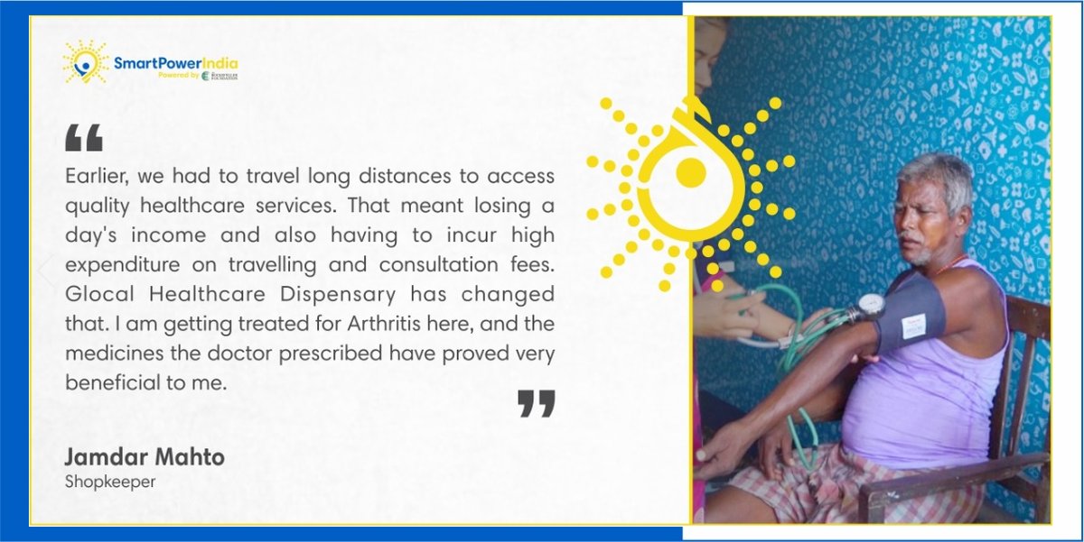 smartpowerorg's tweet photo. On #WorldHealthDay, we would like to share our customers' experience with 'Glocal Healthcare System' in rural Bihar that transformed lives with the help of reliable power.
#WorldHealthDay #PoweringHealth #6yearsofSPI https://t.co/KrXwddhxI7