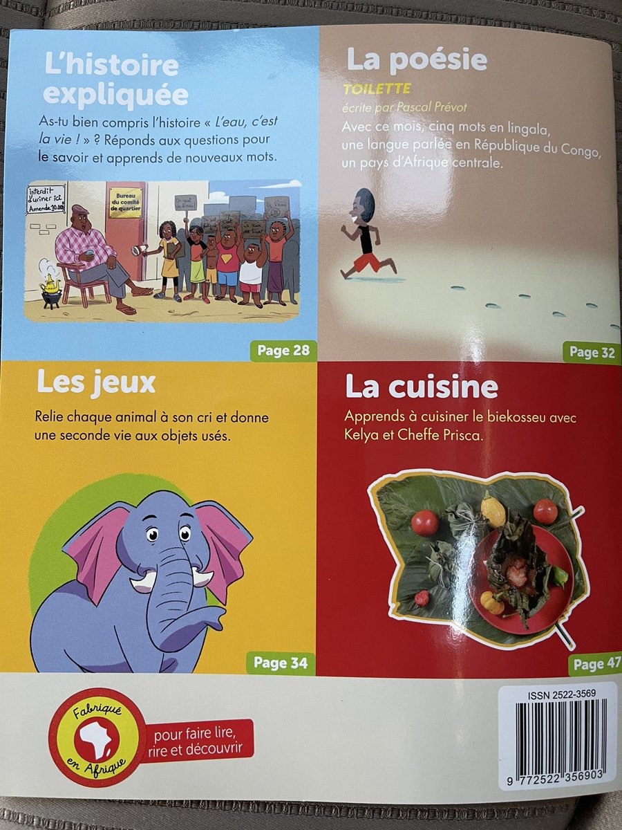 Pour donner le goût de la #lecture aux #enfants, #PlaneteJAimeLire publie des histoires dont ils sont les héros 🦸🏾‍♂️🦸🏾‍♀️
Dans « l’#eau, c’est la vie », Essi et Hanane organisent une manifestation!
En + #Akissi #BD, de la #cuisine, du #lingala...
A noter : mois #JaimemaPlanete
💪🏾💧🌍