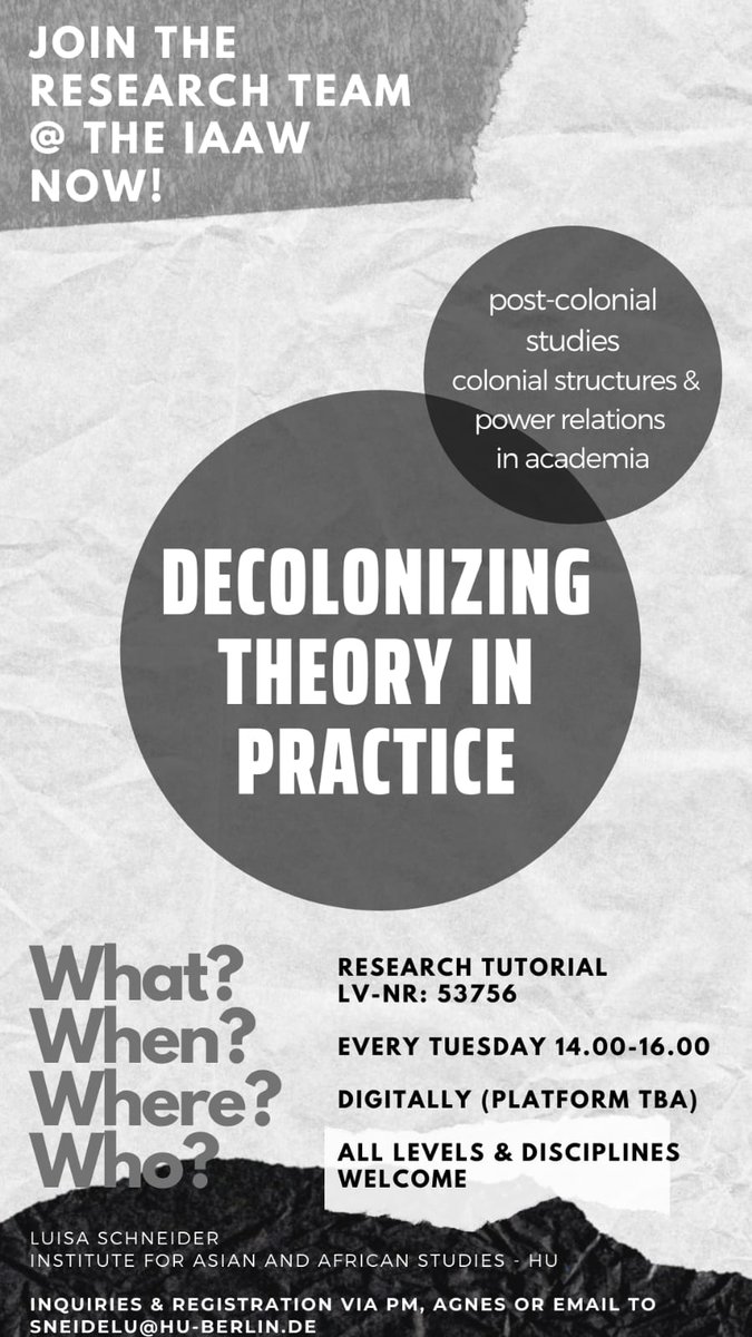 WillLyon's tweet photo. A former student and present colleague of mine @ HU, @lui_schneider, is continuing our previous course project https://t.co/3YwSACw7O2 with her own exciting class including guest lectures from Southern Africa.  Sign up (details in photo and below) @HumboldtUni https://t.co/QZ3tB8mEF2
