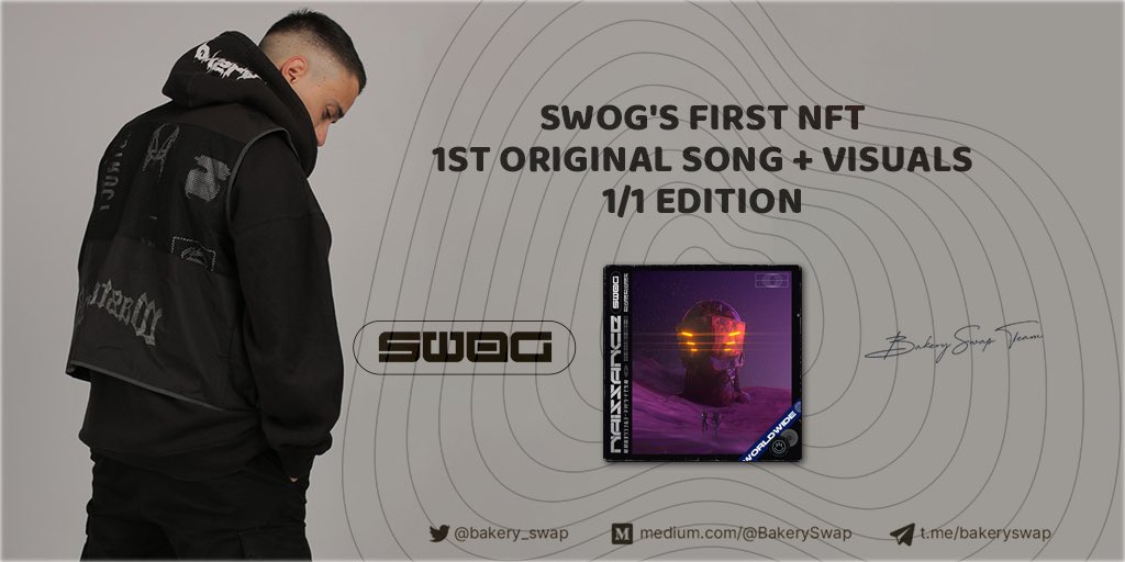 bakery_swap's tweet image. 🥇 Do you want to be the first?

✅ SWOG’s First #NFT 
✅ SWOG’s First Original Song
✅ 1/1 edition
✅ First Featured Musician at BakerySwap.org
✅ “Music &amp;amp; Video” Opening today at #BSC

ONLY 1 COLLECTOR will be the FIRST.

⏱ Today 12UTC

ℹ️ youtube.com/c/swog