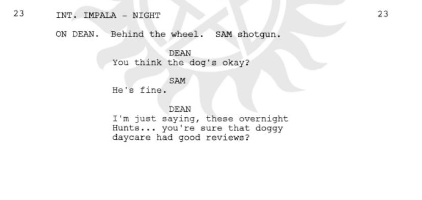 SuperWiki's tweet photo. I can't believe they cut THIS scene from the finale! OMG the monsters deprived us of Dean being all worried about his pupper! https://t.co/N8wzpx5JoJ