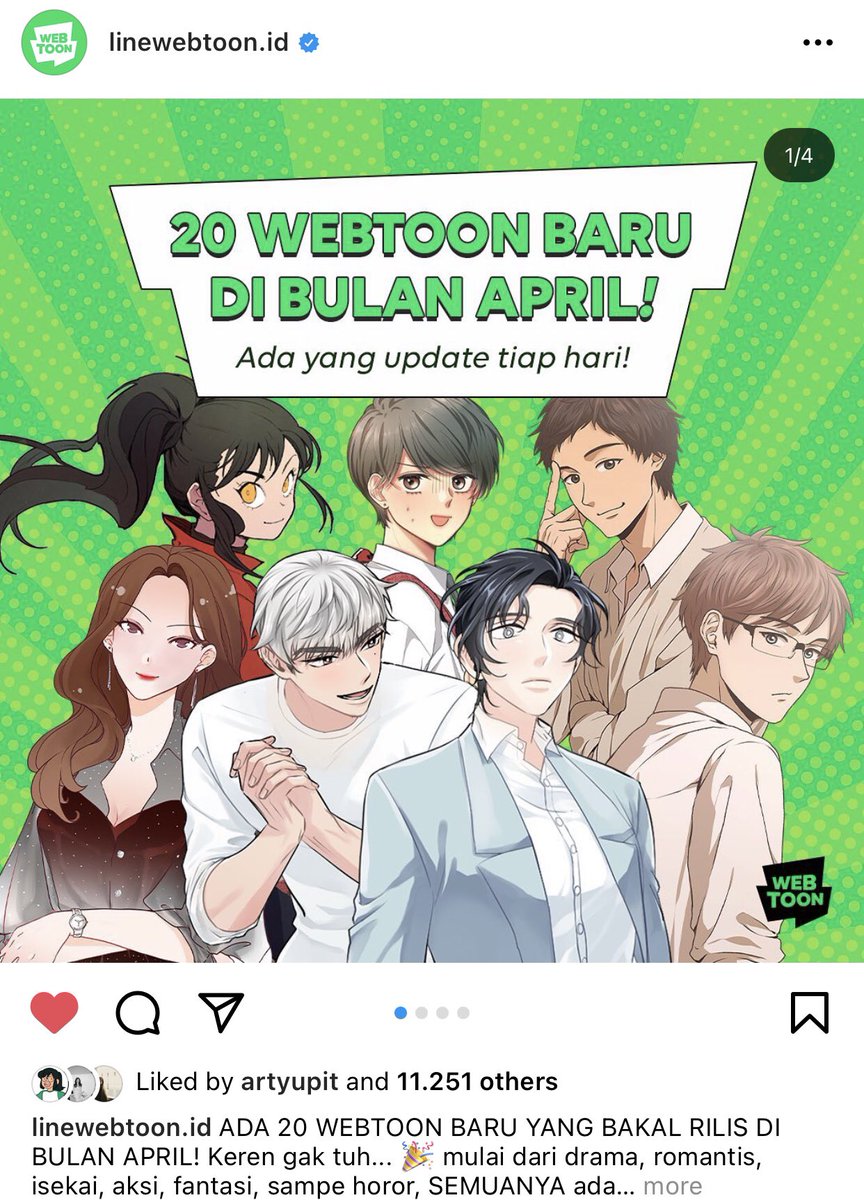 artfoliosms's tweet image. Hey ho man teman! Akhirnya setelah penantian 2 tahun, aku akan comeback dengan karya baru di Line Webtoon Indonesia!! ⭐️
Thank you banget buat kerja kerasnya para editor and Line webtoon ID for this tremendous opportunity! 🙏🏻✨

See you in April 25th!