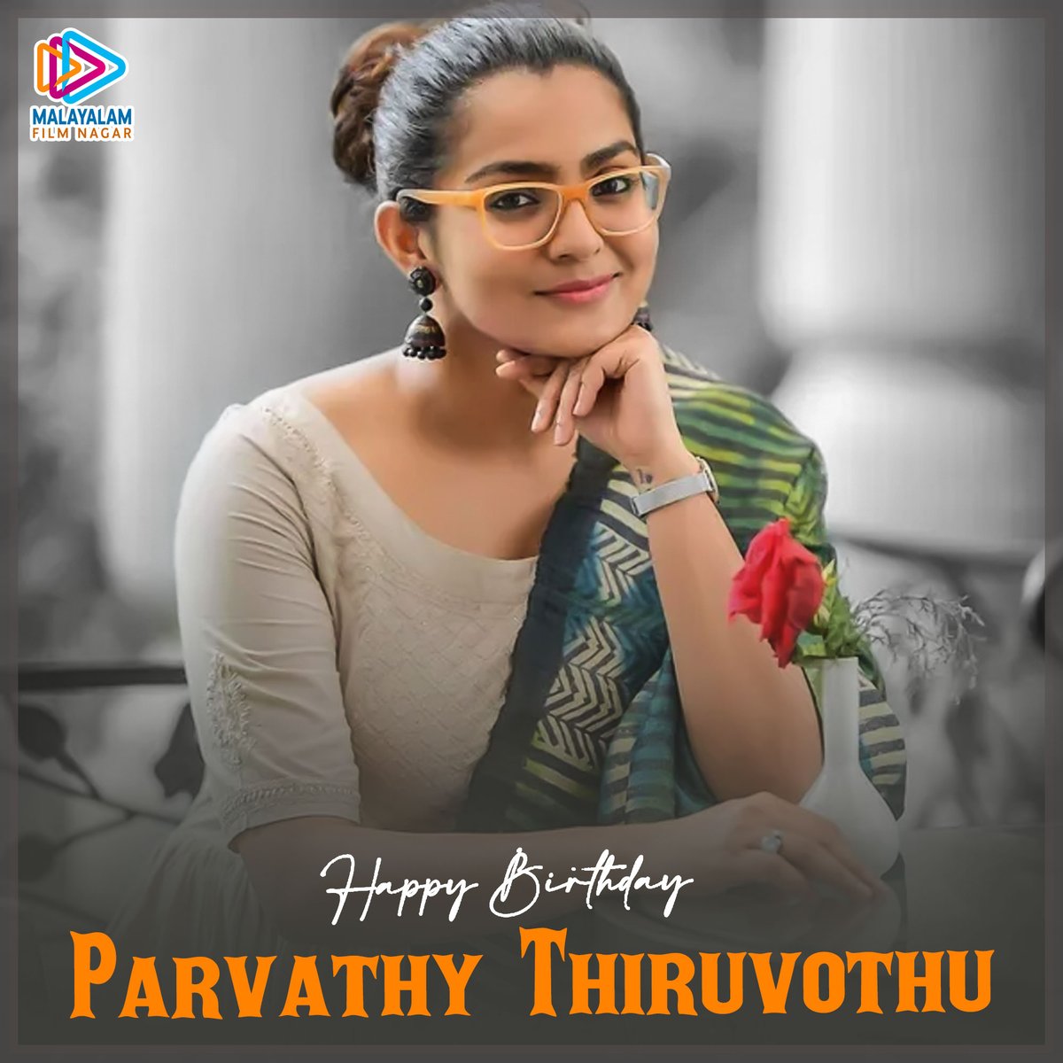 Sending out our birthday wishes to gorgeous @parvatweets!🎂Wishing you the best for your upcoming projects 🤩🥰

#HBDParvathythiruvothu #HappyBirthdayParvathy #ParvathyThiruvothu #MalayalamFilmNagar