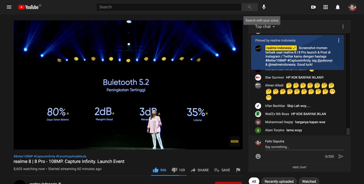 Launching Event realme 8 | 8 Pro launch, kameranya canggih 108MP.. Cool!! #8etter108MP #CaptureInfinity, @palsonyi &amp; <a href="/realmeindonesia/">realme Indonesia</a>