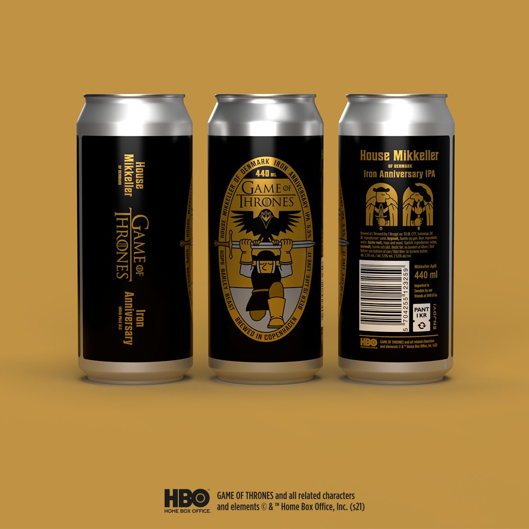 Hold the Beer.
⁠
We are proud to announce that House Mikkeller has entered a newly forged alliance with @GameofThrones that will bring a new age of ambitious ales to the good people in the Seven Kingdoms, beginning with the first beer “Iron Anniversary IPA”
⁠
#HouseMikkeller