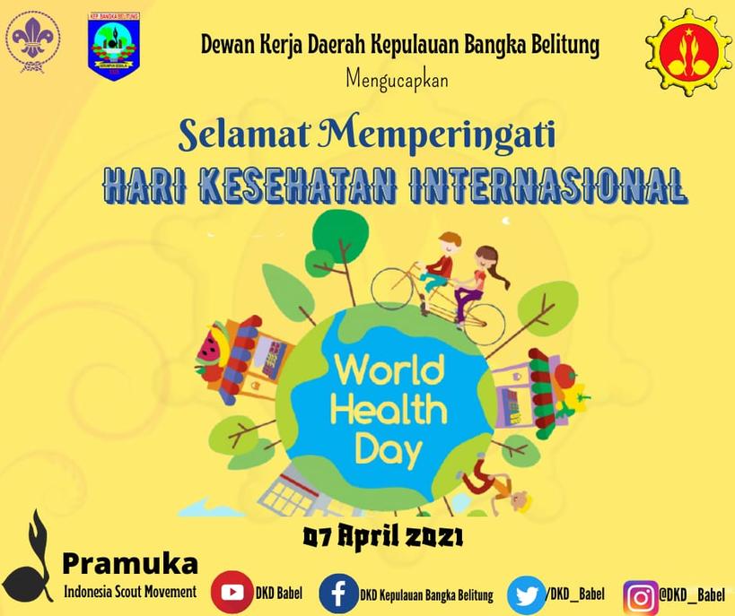 Selamat Hari Kesehatan Internasional..
<a href="/DKD_Babel/">DKD Babel</a> <a href="/kwardababel/">Pramuka Babel</a> <a href="/KemenkesRI/">Kementerian Kesehatan RI</a> 
#PramukaIndonesia #Pramukababe #dkdbabel #Pramukakantorberita #Pramukaabdimasyarakat #Pramukadutaperubahanlingkungan