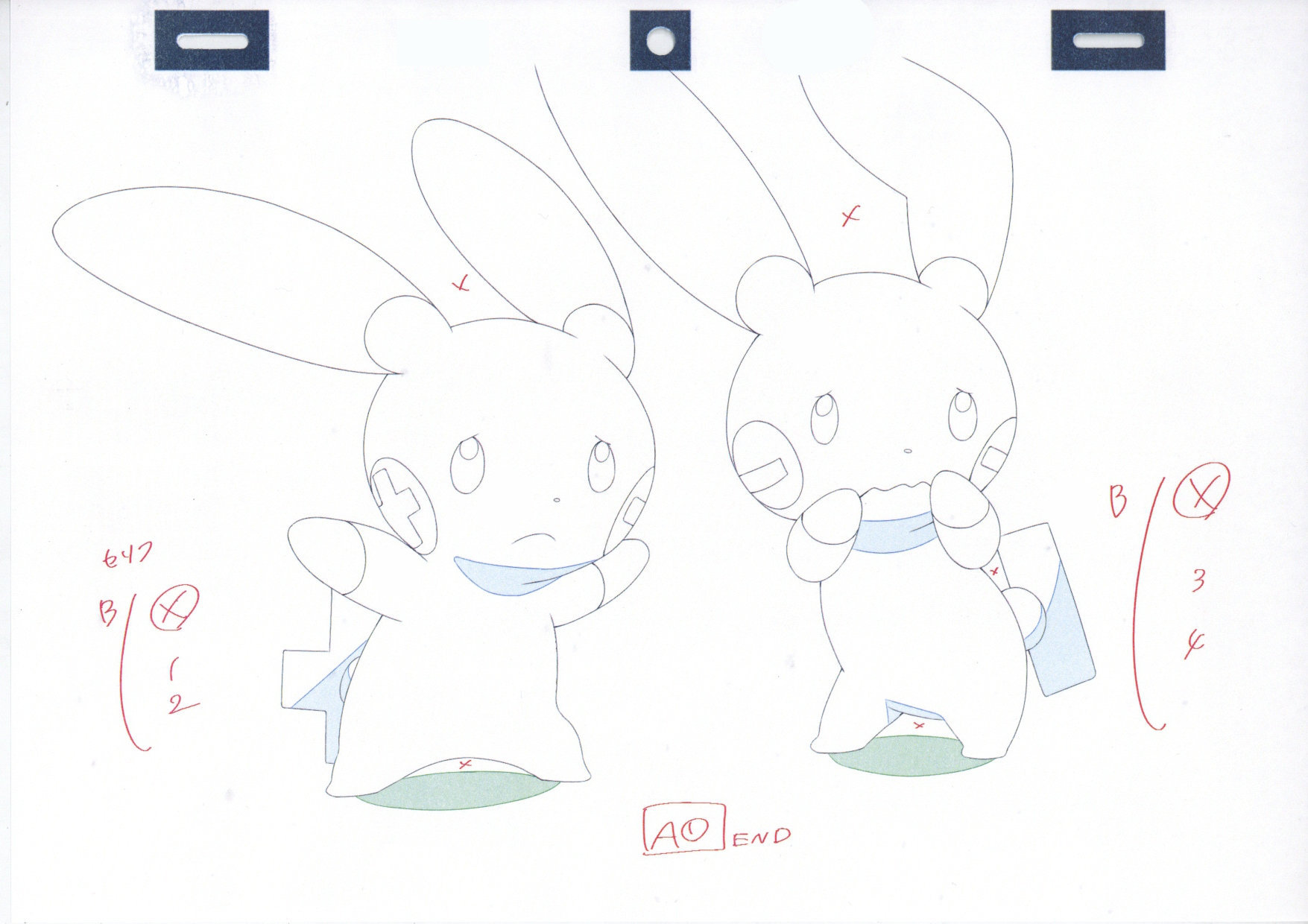 アニメ ポケットモンスター 公式 アニポケ マニア アニポケ制作の舞台裏をチラ見せ 今回は第61話の中から プラスル と マイナン の原画をご紹介 プラスルもマイナンもなんだか困った顔 何か大変なことが アニポケは金曜よる6時55分 テレビ