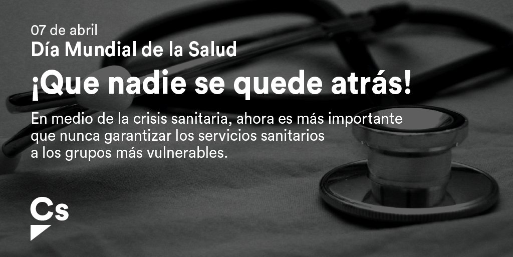 ⚕️Hoy #DíaMundialdelaSalud queremos reivindicar que nadie se quede atrás.

🦠La crisis de la #COVID19 hace aún más importante la necesidad de garantizar los servicios sanitarios a los más vulnerables.