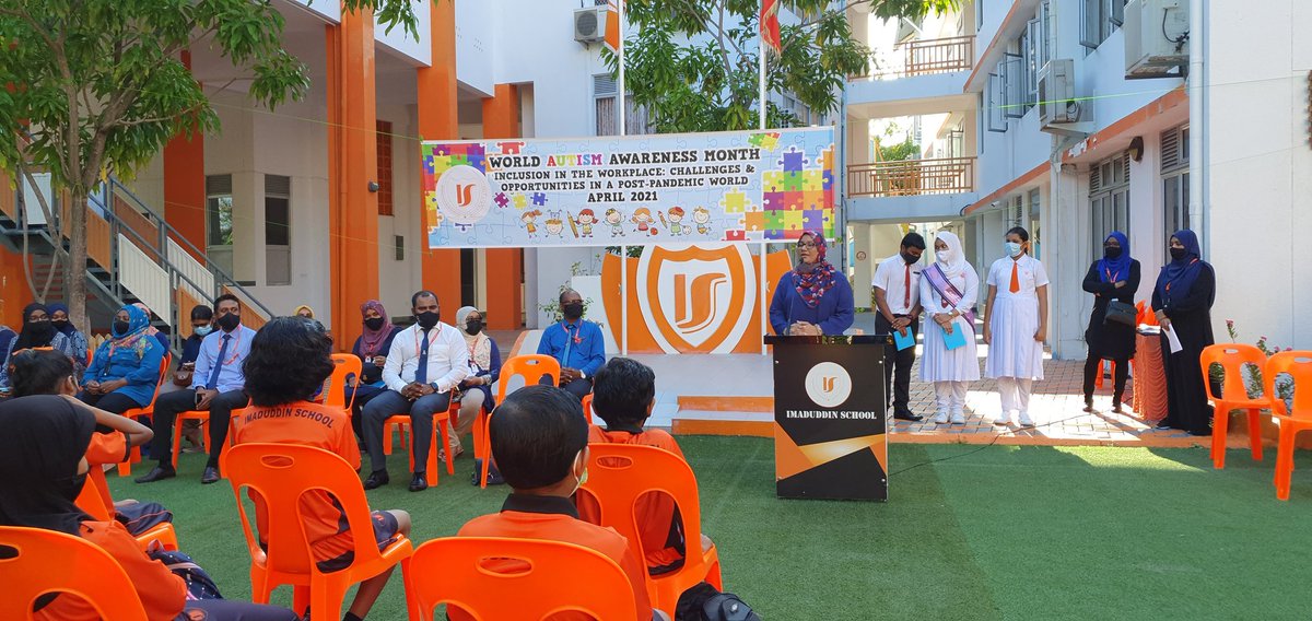 SchoolImaduddin's tweet photo. Marking Autism Awareness Day @MoEdumv https://t.co/9Woiha1L3k