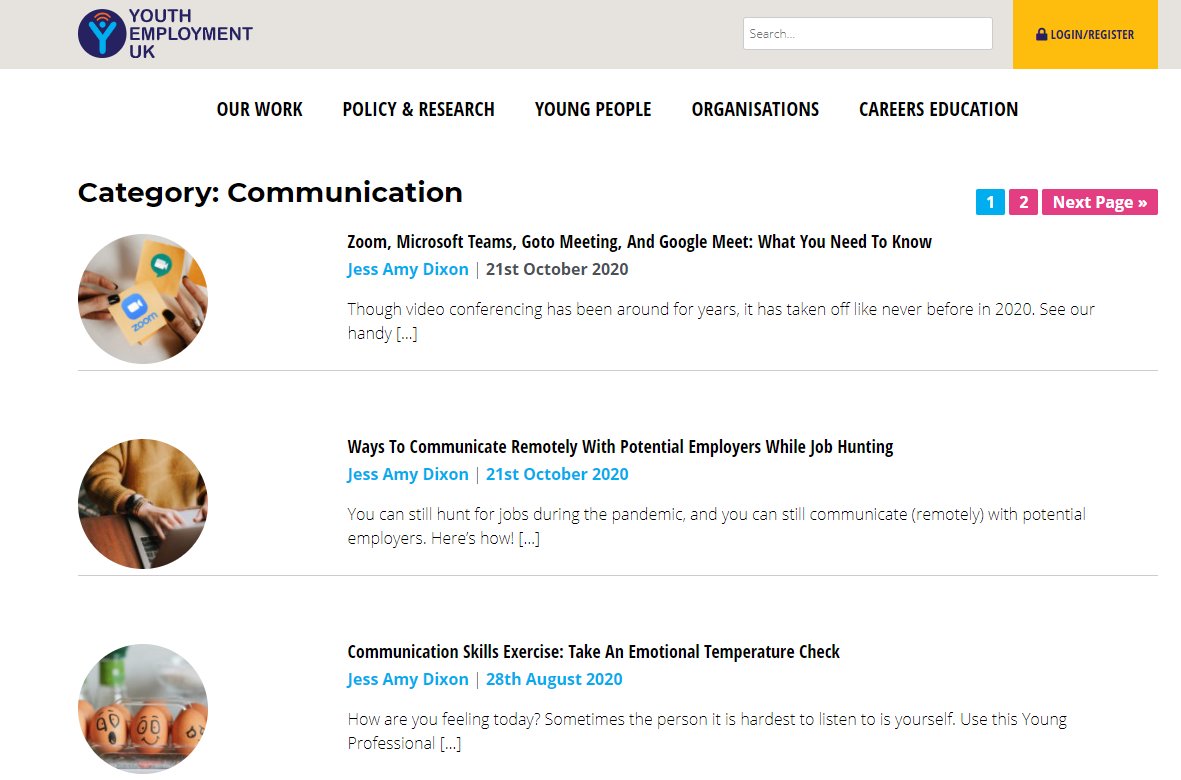 🗣️Need help improving your #communicationskills?

✍️Take a look at some of <a href="/YEUK2012/">Youth Employment UK</a> articles - providing you with insight, guidance and support to help you develop

youthemployment.org.uk/category/young…