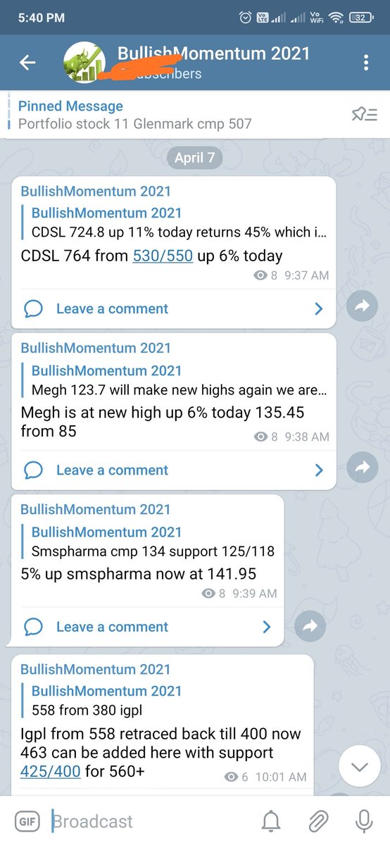 BullishMomentum's tweet photo. #kamdhenu 15%
#Naukri 5%
#rossari almost 50%
#agcnet double tomorrow
#Britannia 10%
#morepenlab 10% twice
#CDSL #MEGH 6% each
#Shankara 17%
These are cash calls of #BullishMomentum this money stays with you, unlike #FNO money which keeps transferring from one hand to another. https://t.co/C6m8vDqv2Q