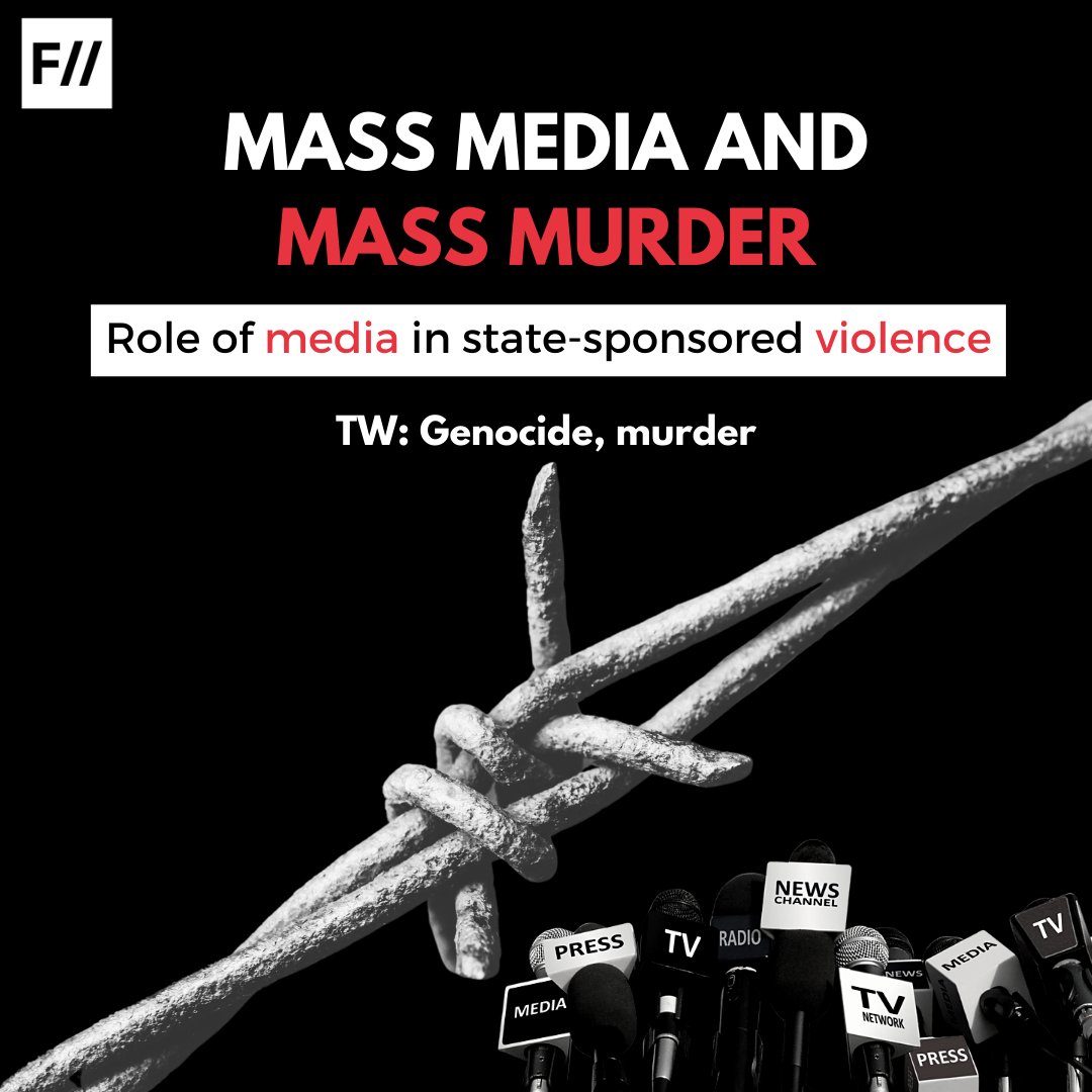  #THREAD: Trigger Warning: Genocide, murder On the International Day of Reflection on the 1994 Rwanda Genocide we look at the role media plays in state-sponsored violence. (1/10)