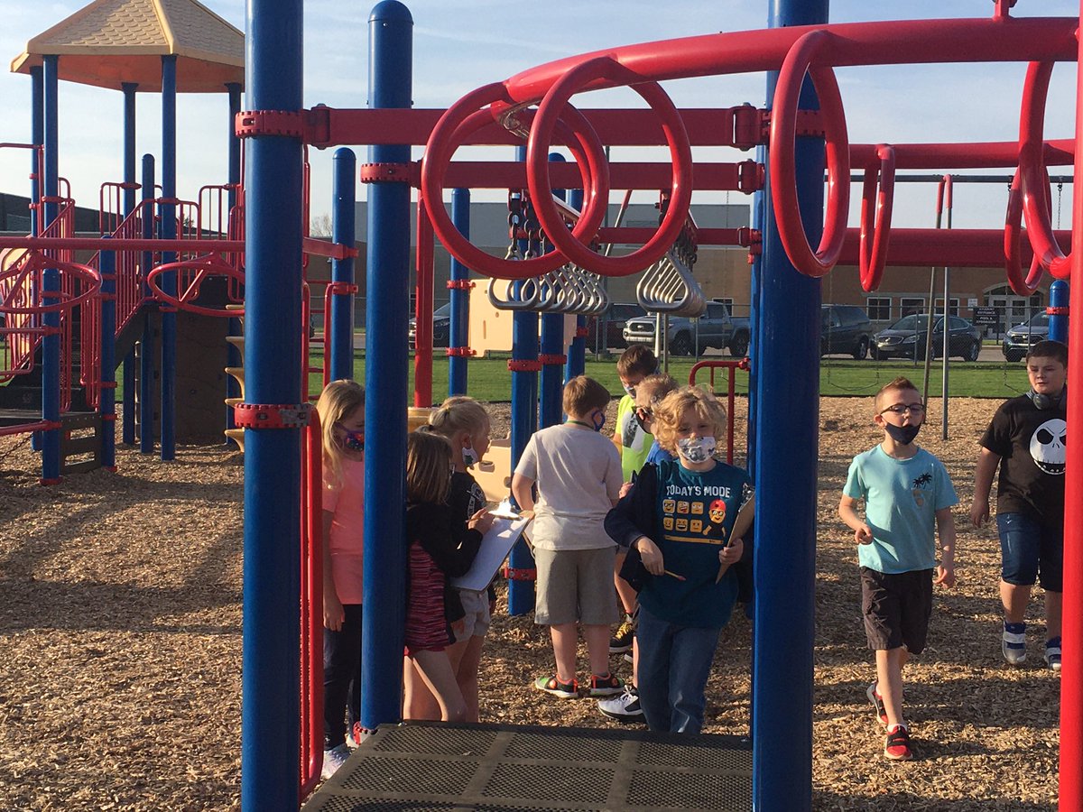west_shelly's tweet photo. @PVElementary Map making in progress.  2nd graders work together to map out their playground...legends,  🧭 and scale bars all included! #pltw https://t.co/wujqzuy4C6
