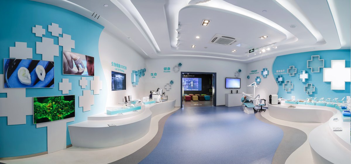 Shining3D's tweet photo. This #worldhealthday we greet you from our medical showroom. #3Dtechnologies are becoming important tools in the medical sector and we are proud to be a part of these developments! #shining3d #einscan #digitaldentistry #3dscanning #3dprinting #hospital #medical #healthcare https://t.co/8lwgdEh37i