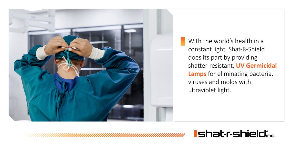 ShatRShield's tweet photo. With the world’s health in a constant light, Shat-R-Shield does its part by providing shatter-resistant, UV germicidal lamps for eliminating bacteria, viruses and molds with ultraviolet light. #WorldHealthDay2021 https://t.co/iY6nFioanq