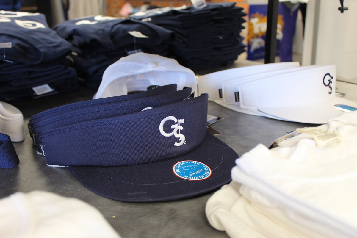 TrueGSU's tweet photo. Our GS visors are a great way to represent on the greens or anywhere else! 

#GSgear #GATA #HitTheLinks #golf #georgiasoutherngolf https://t.co/DIU0lvPkjr