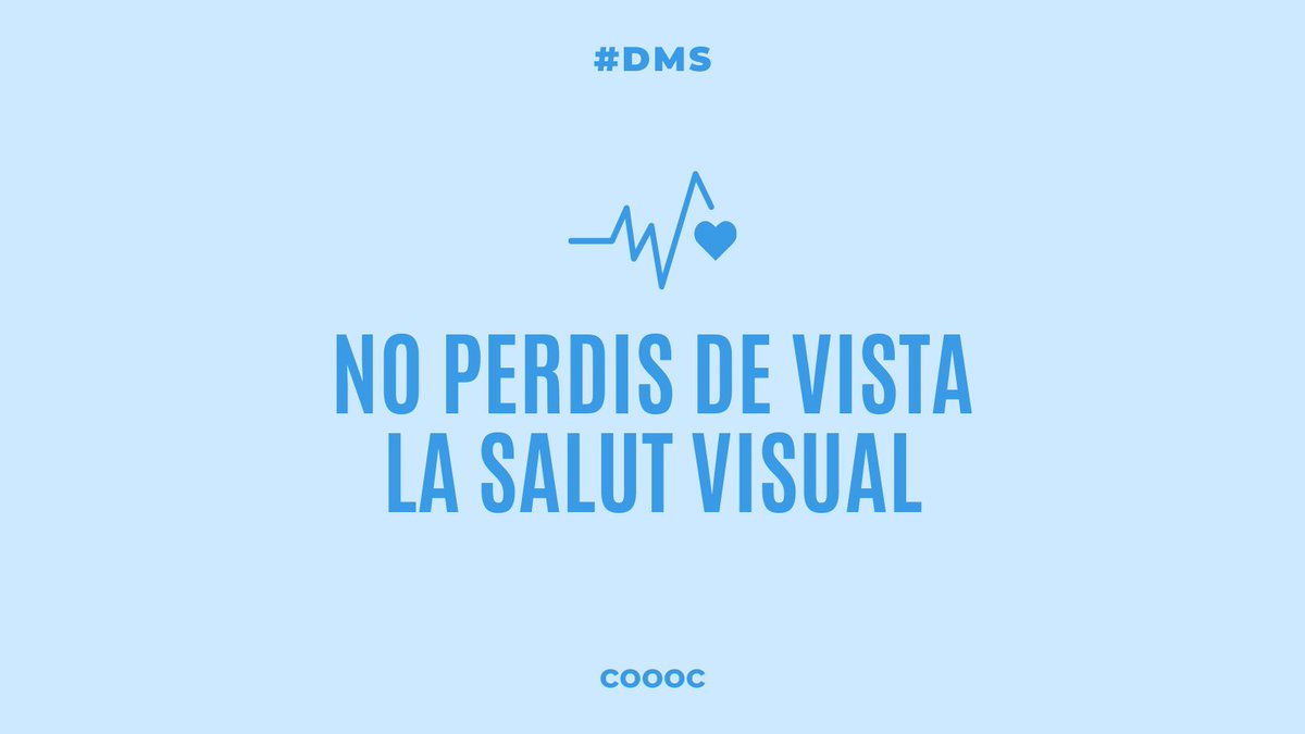 La miopia s'ha fet present, més que mai, durant la pandèmia a conseqüència del confinament i el teletreball. No perdem de vista la importància de tenir cura de la nostra salut visual. 
#diamundialdelasalut