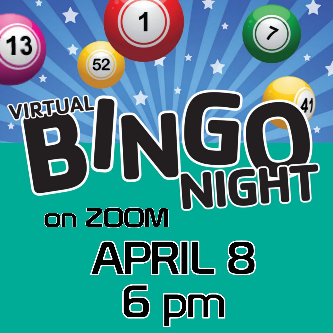 publibann's tweet image. Virtual Bingo
Thursday, April 8 at 6 pm.
Join us for virtual bingo as we discuss items in our Things Library and win! Register to receive ZOOM and Bingo Card links at publiclibrary.cc/bingo