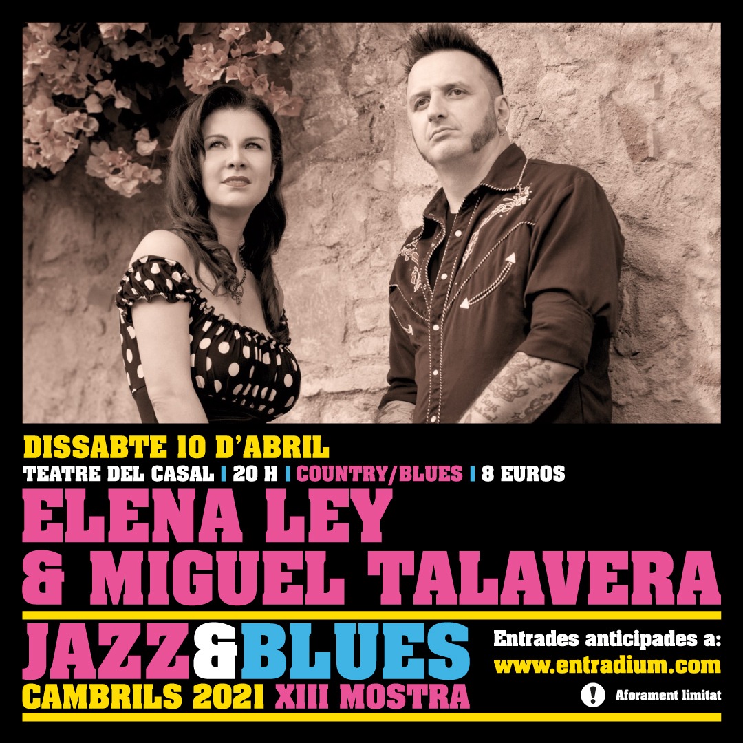 Jazzcambrils's tweet photo. Aquest dissabte a les 20h, tot i el confinament comarcal decretat pel Procicat, mantenim el concert d'inauguració de la 13a Mostra de #Jazz i #Blues de #Cambrils amb Elena Ley &amp; Miguel Talavera.
Entrades a https://t.co/c82CdxPXgT
@ElenaLeyArtist &amp; @MiguelTala1975 https://t.co/BPHeLoDK5C