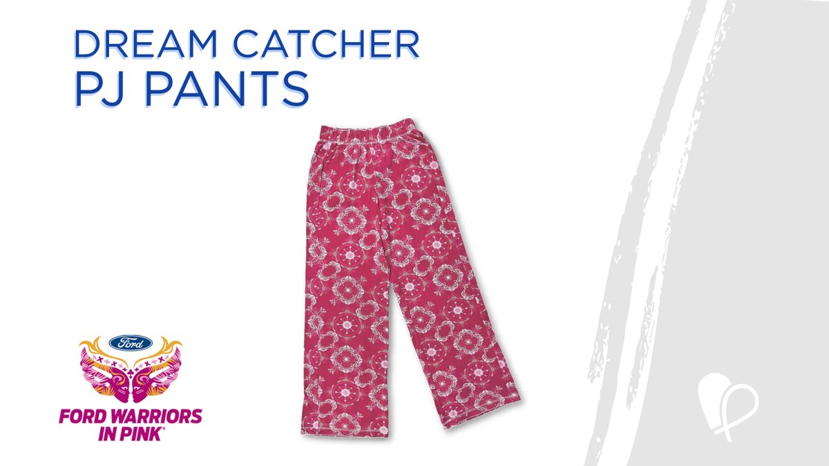 These Dream Catcher PJ pants are so nice and comfy they are perfect for sleeping or lounging around the house! Get your #WarriorWear from #fordwarriorsinpink and select #THEPINKFUND at checkout and proceeds will go to breast cancer warriors in active treatment  🛒💓