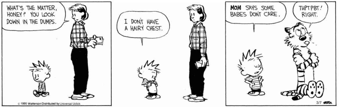 Calvinn_Hobbes's tweet photo. Babes love the chest hair 😂 #CalvinandHobbes https://t.co/GnTBQpIH6k