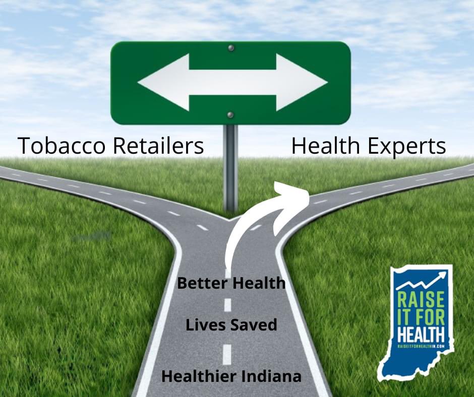 When it comes to health policy, will Indiana follow the guidance of health experts or tobacco retailers?  #RaiseItForHealth