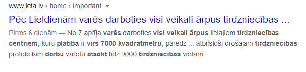 ikskile's tweet photo. Lūgums @letanewslv labot savu ziņu kura satur tekstu : "darbu varēs atsākt visi veikali ārpus tirdzniecības centriem, kuru platība ir virs 7000 kvadrātmetru" jo vairāki resursi nelasot @Brivibas36 teikto, neskaitāmas reizes to reproducē. https://t.co/9MaIHBi3V6