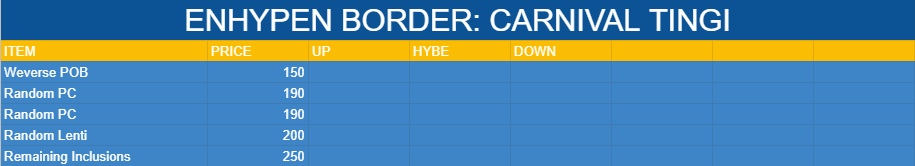 heartbeat_KO's tweet photo. #HBKO|| Enhypen BO: Carnival TINGI Batch 1

Will secure once all slots are taken
MOP: GCASH
MOD: lbc/jrs/shp co

#heartbeatshopPHGO
#ENHYPEN #BorderCarnival https://t.co/0BR6li2fxf