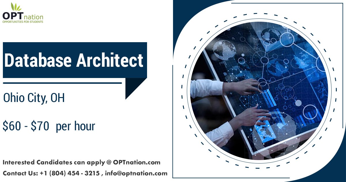 optnation_usa's tweet image. Hiring Now Database Architect , Ohio City, OH
Build your career with latest opportunities at reputed companies
Apply Now: optnation.com/database-archi…
#jobs #JobsSearch #DatabaseArchitect #Recruitment #OPT #OPTjobs #HiringNow #jobseekers #JobHunt #JobOpening #Hiring #Resume #Jobs