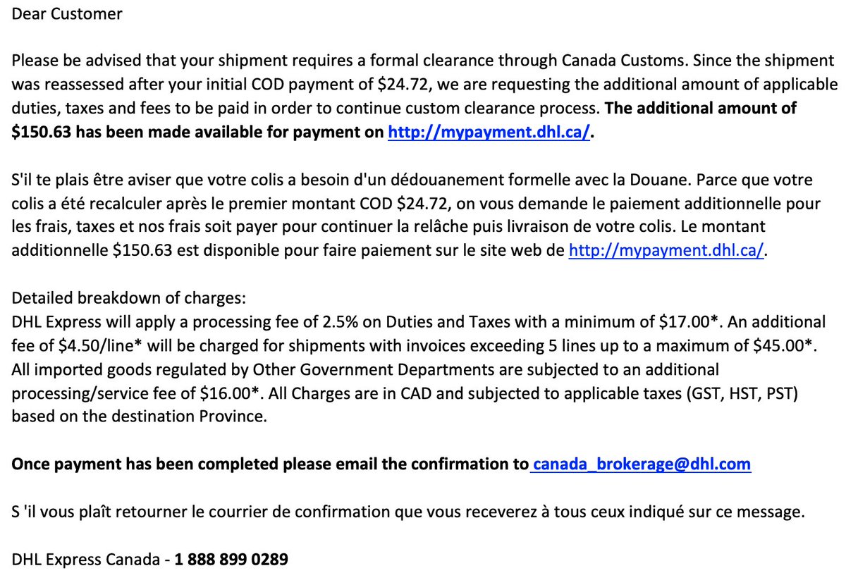 SimonJSpurrell's tweet image. So much for the UK Gov's advice to look to emerging markets instead of the EU @1CheshireCheese customer spent £33.00 DHL added £26.70, customer had a demand for duty of $150.63 for Cheese & biscuits! That's an extra cost of £112.78 & another no-deal country crossed off our list😡