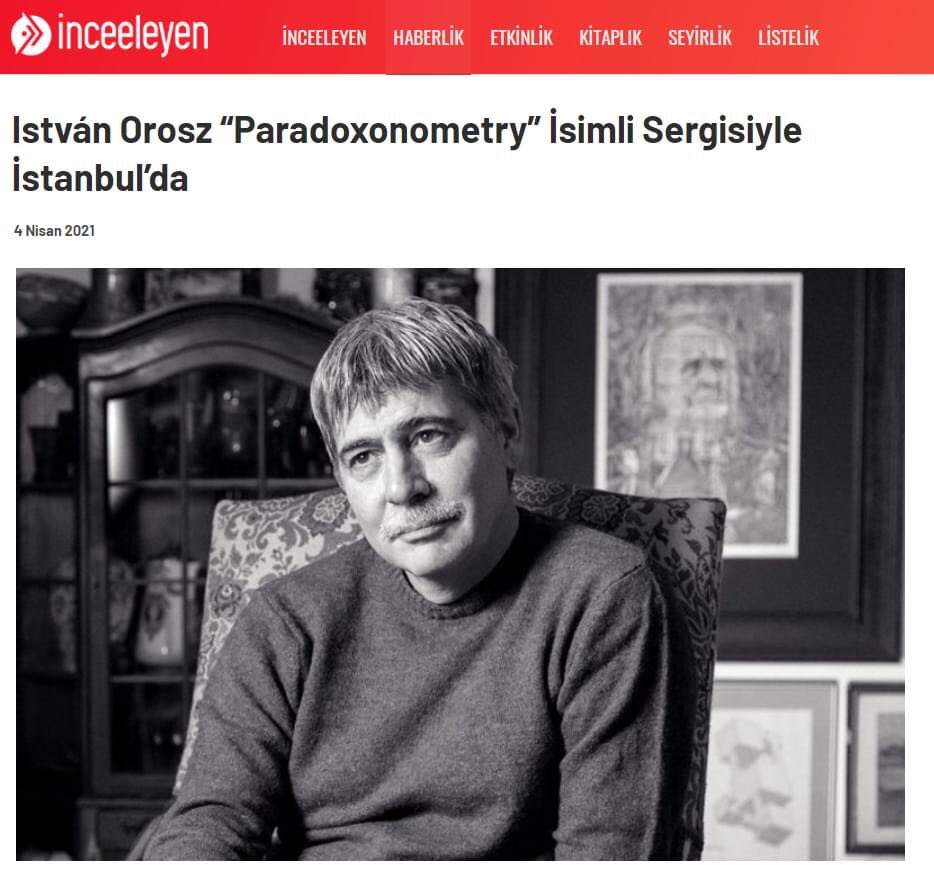 MacarKultur's tweet photo. Yarın çevrimiçi olarak açılışını gerçekleştireceğimiz István Orosz'un “Paradoxonometry” sergisi basında yer almaya devam ediyor, çıkan haberi paylaşıyoruz: 

https://t.co/XsWc1XAcM9

#sergi #sanat #galeri #İstanbul #Türkiye #haber https://t.co/xiXgiChLL4