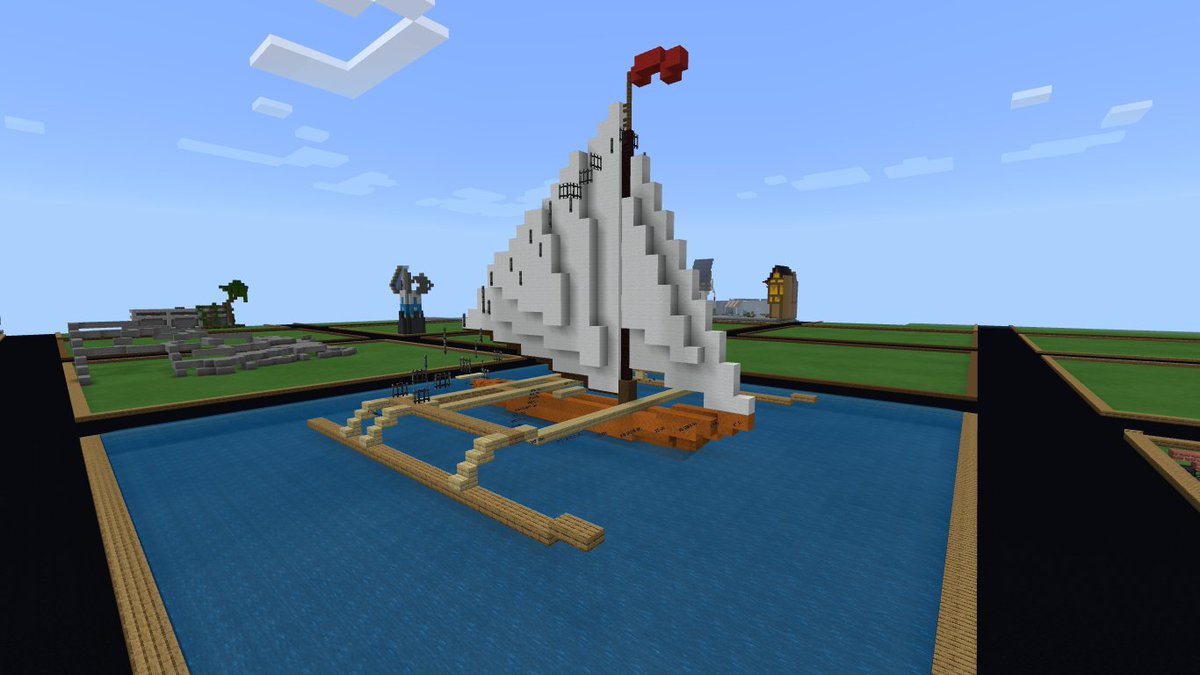 DeeSorino's tweet photo. I made a paraw in Minecraft which is a double outrigger sail boat from the Philippines for the boat competition in @ShapeWorks_ โต๏ธ๐ต๐ญ
Gamertag:
Orions455
#Minecraft #minecraftbuild #OfficialMinecraftClub #Paraw #bangka #boat https://t.co/MHaY2BZ6Sp