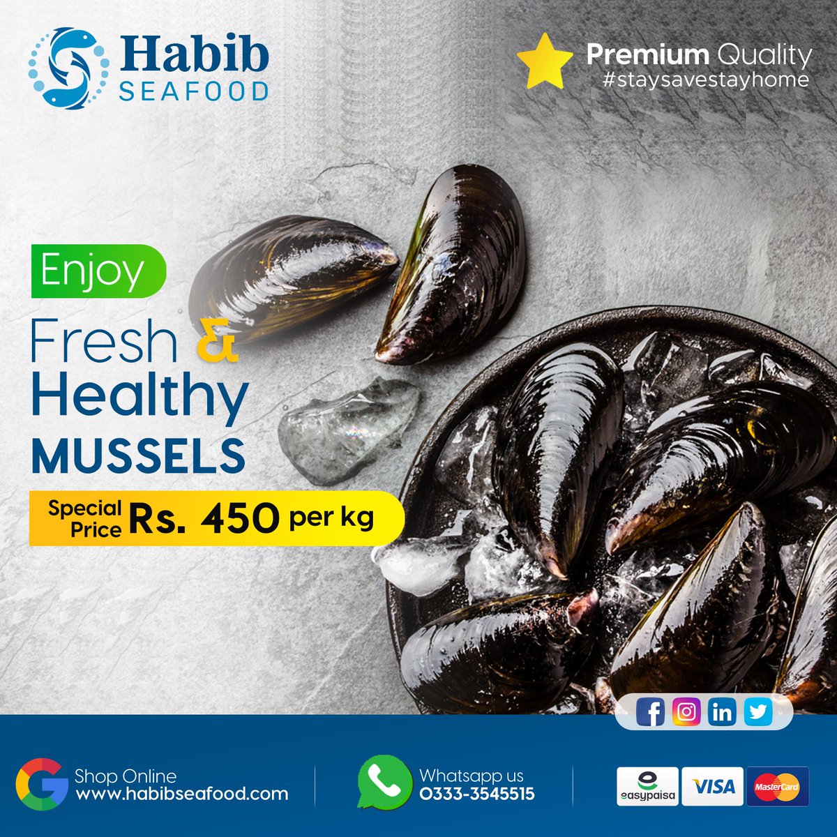 line moderately extract Habib Seafood on Twitter: "Mussels Special Price Rs 450 per kg ⭐️ Premium Quality. Whatsapp Us: 0333-3545515 https://t.co/qml5ArfDI1 🌎Shop Online:https://t.co/kqAeC8t5jb #Mussels #seafood #seafoodkarachi #Karachi #Pakistan https://t.co/iEfHBjUb9B ... line moderately extract Habib Seafood on Twitter: "Mussels Special Price Rs 450 per kg ⭐️ Premium Quality. Whatsapp Us: 0333-3545515 https://t.co/qml5ArfDI1 🌎Shop Online:https://t.co/kqAeC8t5jb #Mussels #seafood #seafoodkarachi #Karachi #Pakistan https://t.co/iEfHBjUb9B ...