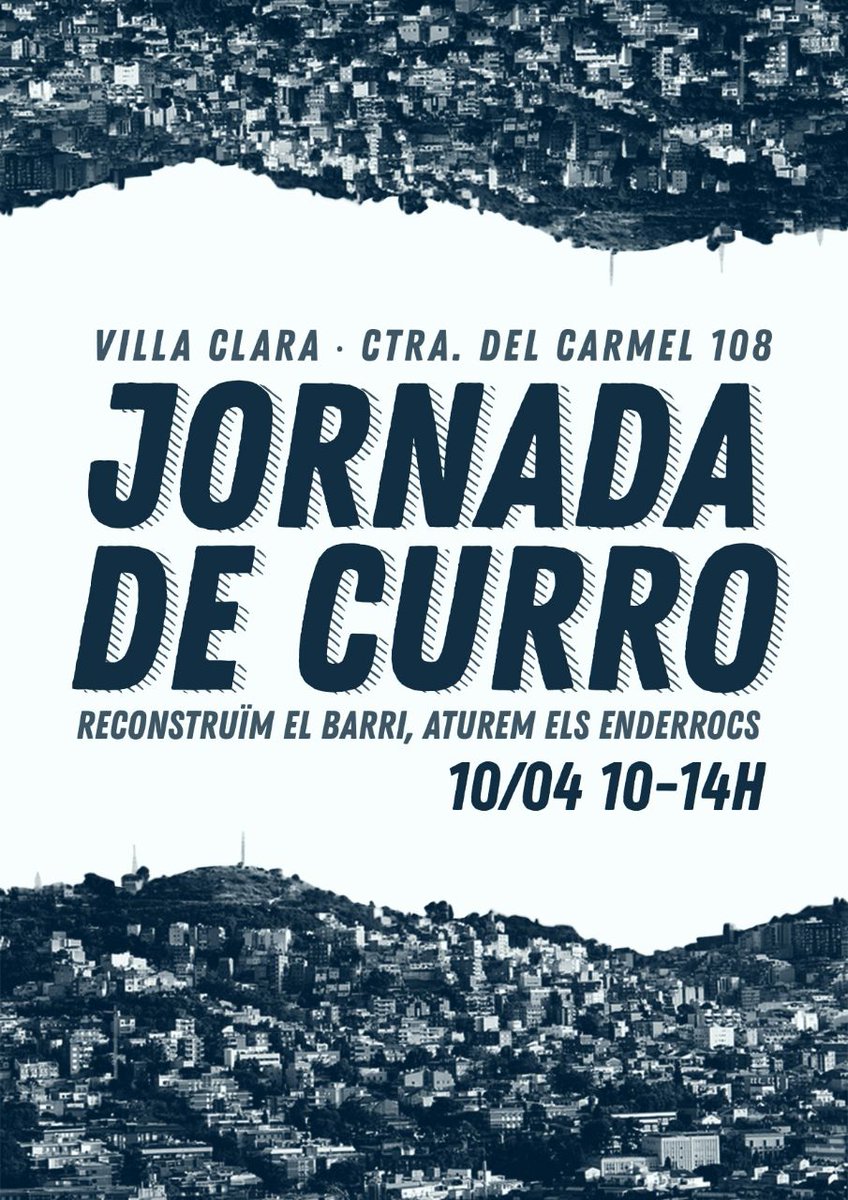 ⛰️ Este sábado convocamos jornadas de curro en los huertos de Villa Clara💘💘

🚇Metro L5 parada carmel o el coll i la taxonera o Bus, 22, 24, V19 delante del Delicias. 

🕛 10h-14h

Os esperamos con muchas ganas de currar🔥🔥