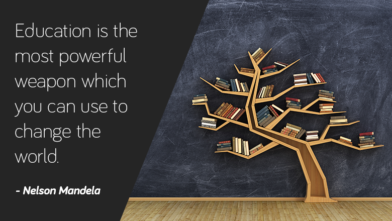 parallelus's tweet photo. Education is the most powerful weapon which you can use to change the world. - Nelson Mandela https://t.co/xEp30LdeuA