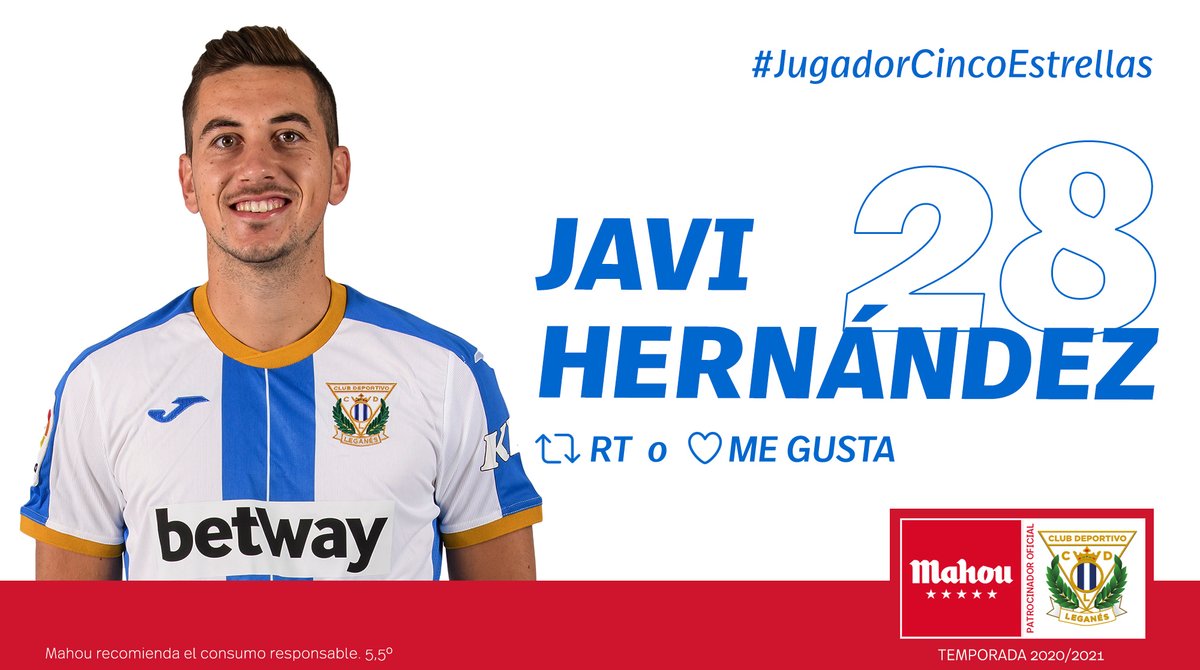 futbolmahou's tweet photo. RT o Me Gusta si crees que @javihercar ha sido el #JugadorCincoEstrellas del @CDLeganes en marzo (4/6) https://t.co/u306Pqm1nm