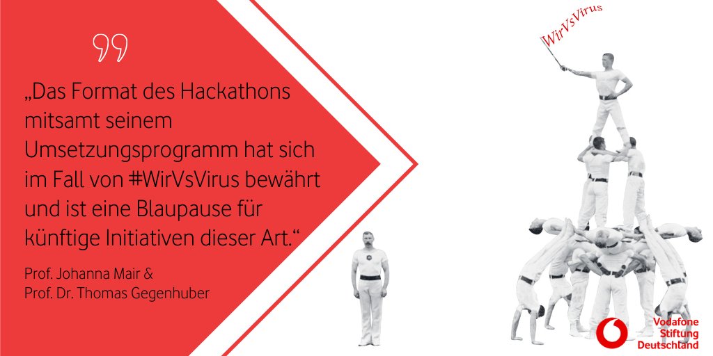 VF_Stiftung's tweet photo. .@johannamair und @gegenhuber sprechen gemeinsam über die Möglichkeiten, Erfolge und Herausforderungen des #WirVsVirus-Hackathons, der im letzten Jahr stattfand. @thehertieschool 

Zum ganzen Text aus unserer Publikation #ChancenDenken:
https://t.co/lFdJgLklim https://t.co/lGgMWfRYT4