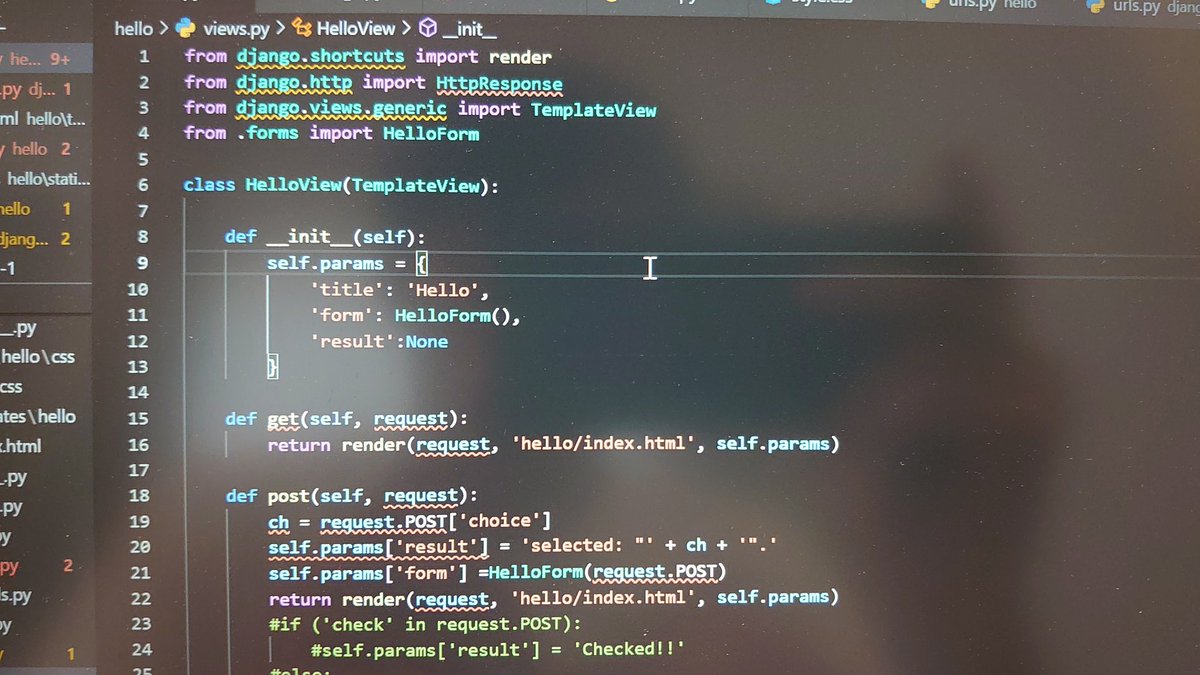 h_chikuwa_pyt's tweet image. インデントミスもスペルミスも無さそう🤔
わかりません😣

#python #Django #PythonDjango3超入門