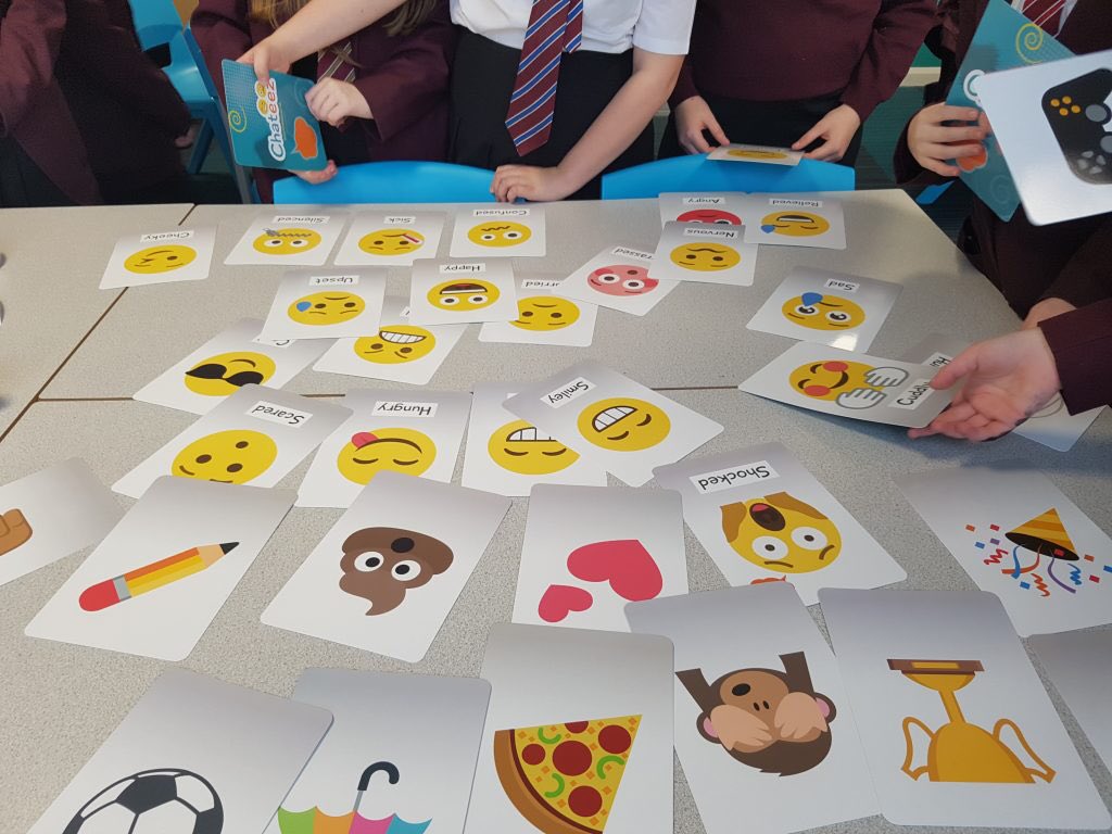 What #chateezcard describes how you are feeling today? 😁🤐🤪#wellnesswednesday #feeling #mentalhealthmatters #emoji #nonverbalcommunication #icebreaker #checkin #activity