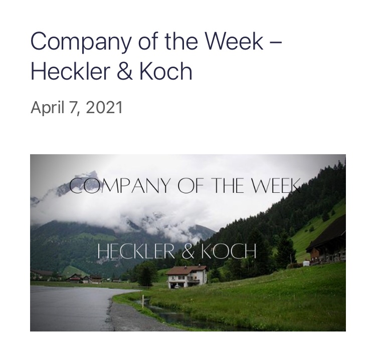 IntMilReview's tweet image. #Today marks the beginning of a #new feature for us, with the #Announcement of our #defense #company of the week. This week the honour goes to @HecklerAndKoch, which for over 50 years has armed the world, from #Texan #gun owners to the #Ukranian soldiery.

Read more on our site