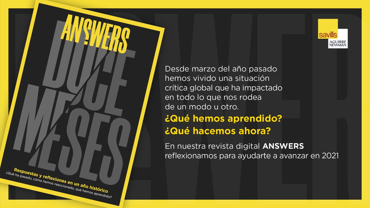 Savills_es's tweet photo. ¿Qué ha pasado, cómo hemos reaccionado, qué hemos aprendido? Reflexiones y respuestas para afrontar 2021 en #Answers.

No te pierdas nuestra revista digital➡️ https://t.co/cNwNs3x6oR

#FuturoRealEstate #SavillsAguirreNewman https://t.co/sJgyZDnVs9
