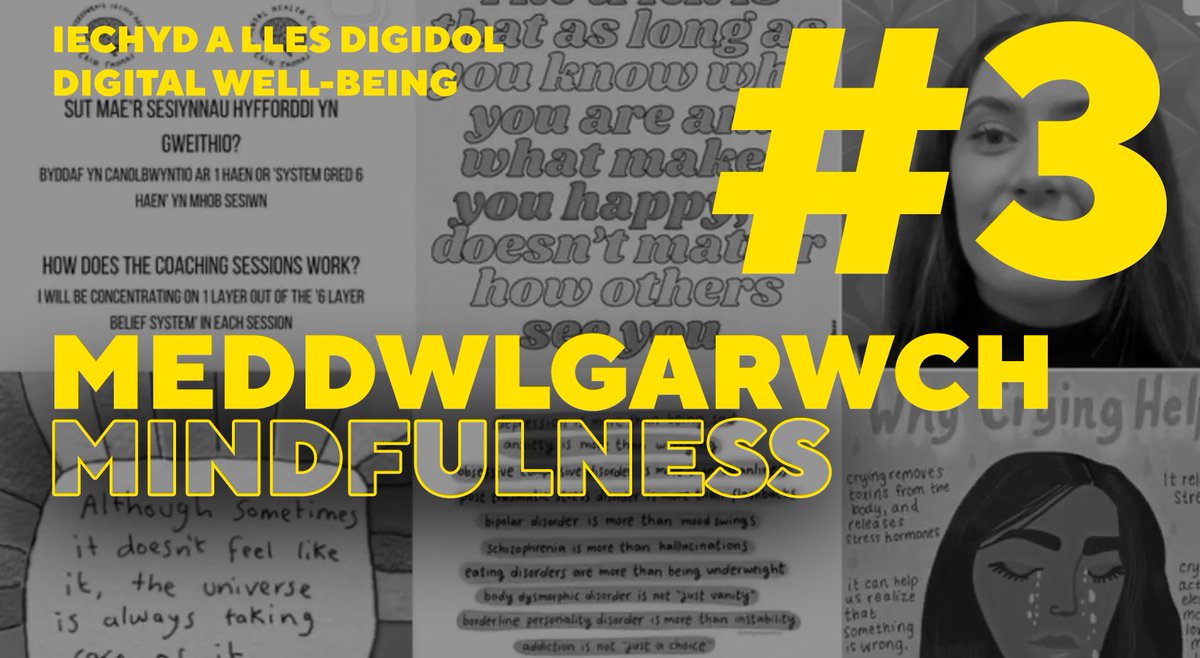 Fran Wen Iechyd A Lles Digidol Yw Pwnc Y Dydd Heddiw Draw Ar Instagram Ni Ymunwch A Erin O 12pm Ymlaen Meddwlgarwch Our Week Long Mindfulness Series Continues Today With