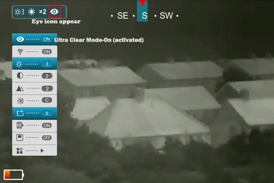 Ultra clear mode of InfiRay Outdoor
step1: Activate the main menu system on your InfiRay thermal device.
step2:Turn on the EYE icon (symbolizing the “Ultra clear” mode), the function will be activated.
Learn more,please visit:infirayoutdoor.com/infiray-tips-h…