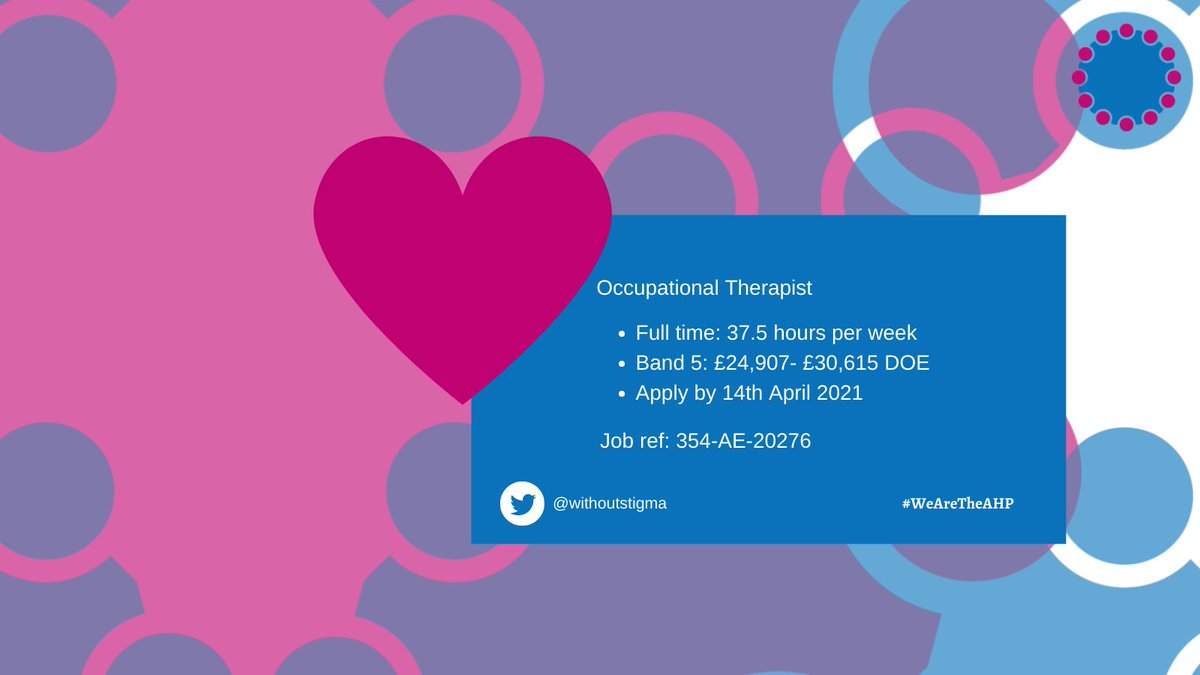 🔔NEW JOB ALERT🔔

An exciting opportunity for an #OccupationalTherapist has become available in the East team in our #Eastbourne Assessment and Treatment Service.

Want to find out more? 

Head to ow.ly/iRn850Ehq4R #SPFT #NHSJobs to apply 👇

<a href="/withoutstigma/">SPFT - No longer in use</a> #WeAreTheAHP