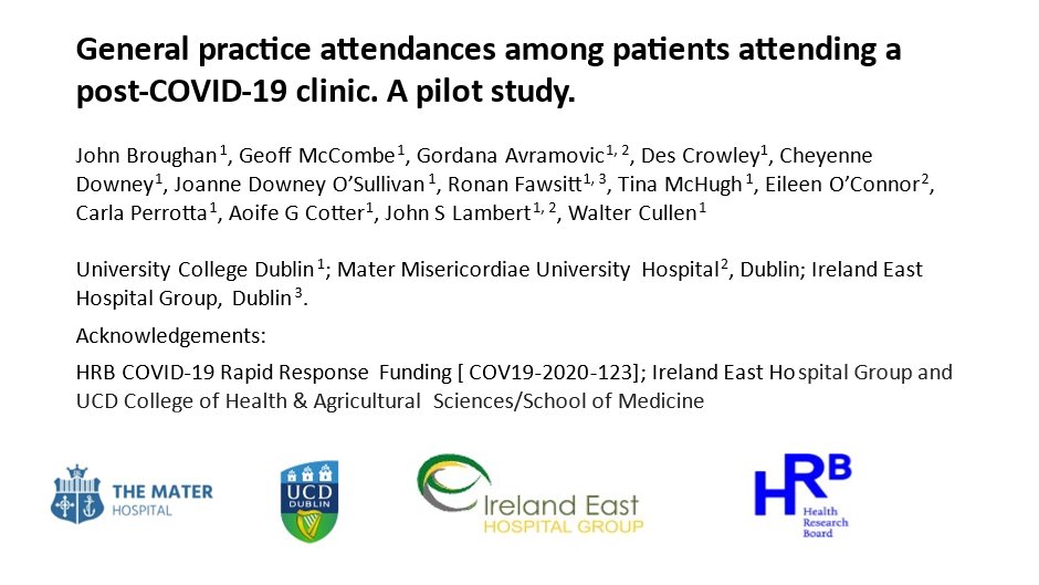 broughan_john's tweet photo. Excited to announce that the preprint for our study examining GP attendances among Post-Covid patients has been published in @BJGPOpen 

https://t.co/3I48Q6VsY4

Many thanks to all who contributed at UCD, the Mater Hospital, @hrbireland, and the Ireland East Hospital Group! https://t.co/SIcc2gwx7V