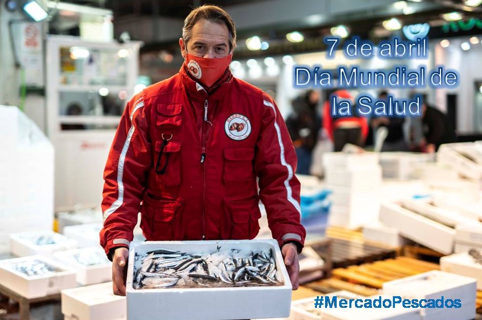 Desde la <a href="/AEMPM_/">AEMPM</a> nos sumamos a la celebración del #DiaMundialdelaSalud reafirmando nuestro compromiso por garantizar una alimentación sana y variada. Vamos a cuidarnos! #pescado #mercado #MercadoPescados en <a href="/mercamadrid_hoy/">Mercamadrid</a>