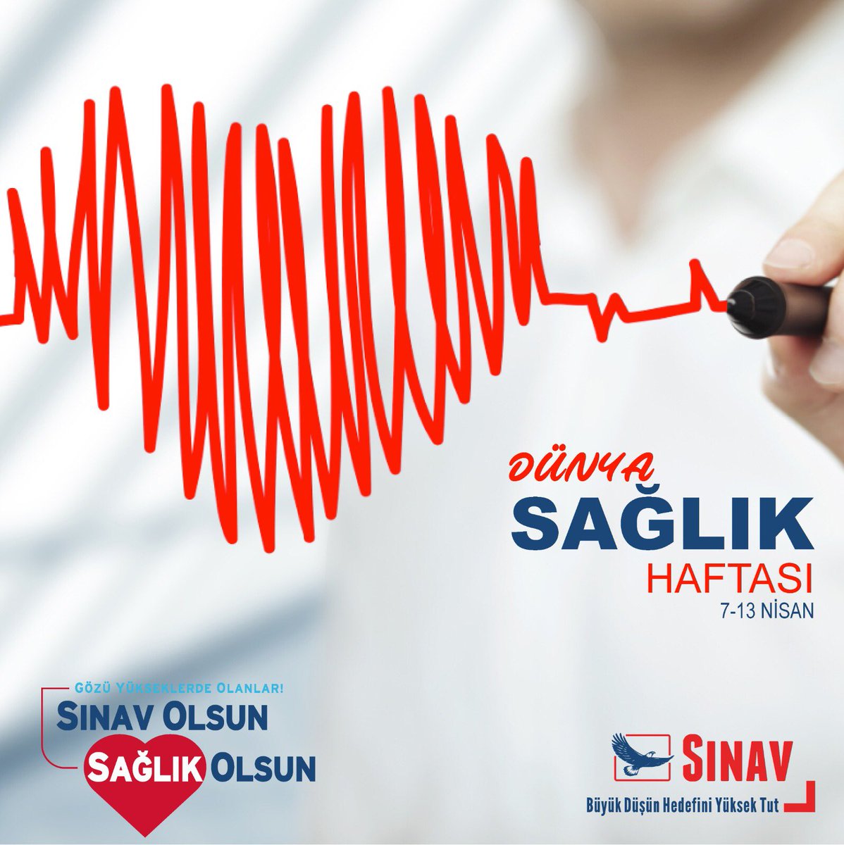 uskdarsinavkurs's tweet photo. "Sağlık her şeyin başıdır."

7-13 Nisan Dünya Sağlık Haftası’nı kutluyor, bütün sağlık çalışanlarımıza bu vesile ile bir kez daha teşekkür ediyoruz. Sağlıklı günler için mücadelemizi hep birlikte sürdürüyoruz.
#SağlıkHaftası #SınavEğitimKurumları #Sınav #Sağlık #üsküdarsınavkurs https://t.co/vEsI1YW5Zw